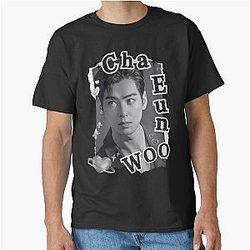 Cha Eun-woo Retro Black and White Classic T-Shirt