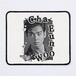 Cha Eun-woo Retro Black and White Vibes Mouse Pad