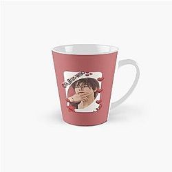 Cha Eun-woo Korean Actor Card Red Aesthetic Collage Design Tall Mug