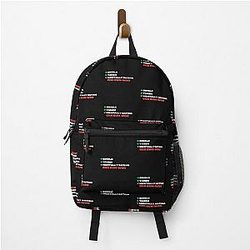Mentally Dating Cha Eunwoo White Fonts Backpack