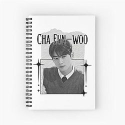 Cha Eun-woo Kpop Solo Artist Scrapbook Cozy Y2K Vintage Design Spiral Notebook