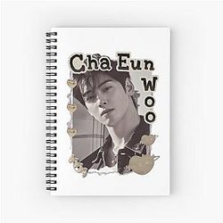 Cha Eun-woo Kpop Solo Artist Scrapbook Collage Cozy Y2K Vintage Design Notebook