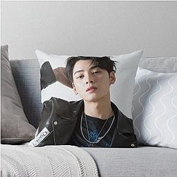 Astro Eun-woo Throw Pillow