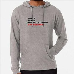 Mentally Dating Cha Eun Woo Lightweight Hoodie