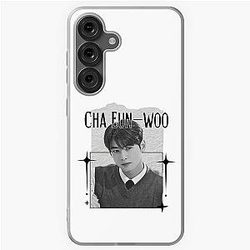Cha Eun-woo Kpop Solo Artist Scrapbook Collage Cozy Y2K Vintage Design Samsung Galaxy Soft Case