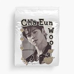 Cha Eun-woo Kpop Solo Artist Cozy Y2K Vintage Design Duvet Cover