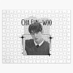 Cha Eun-woo Kpop Solo Artist Scrapbook Collage Cozy Y2K Vintage Design Jigsaw Puzzle