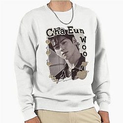 Cha Eun-woo Kpop Solo Artist Cozy Y2K Vintage Design Pullover Sweatshirt