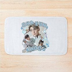 Cha Eun-woo Astro K-pop Collage Art Bath Mat