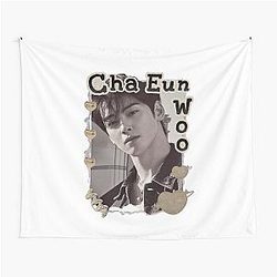 Cha Eun-woo Kpop Solo Artist Scrapbook Cozy Y2K Vintage Design Tapestry