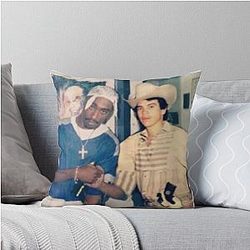 Pac and Chalino Sanchez Throw Pillow