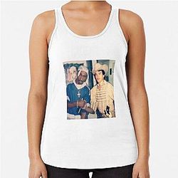 Pac and Chalino Sanchez Racerback Tank Top