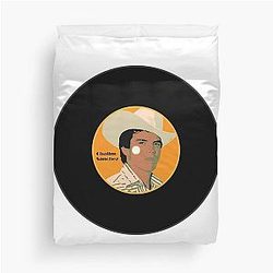 Chalino Sanchez Vinyl Record Duvet Cover