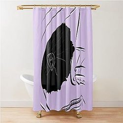 Singing Champagne Problems On the Staircase Shower Curtain