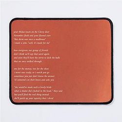 Taylor Swift's Champagne Problem Poster Mouse Pad