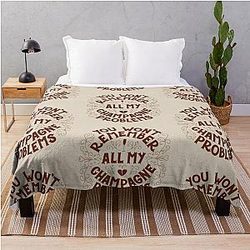 Champagne Problems Taylor Swift Throw Blanket
