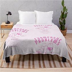 Champagne Problems Taylor Swift Throw Blanket