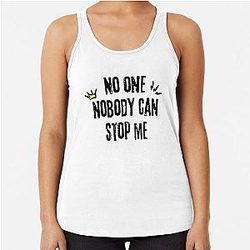No One Can Stop Me Changbin Meme Racerback Tank Top