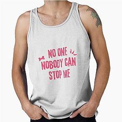 No One Can Stop Me Changbin Meme Pink Tank Top