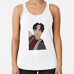 Stray Kids' Changbin Poking Racerback Tank Top
