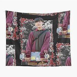 Seo Changbin Stray Kids Korean Kpop Floral Design Tapestry