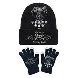 SKZ Winter Beanie Hat Gloves Set Merch Warm Skull Cap for Unisex