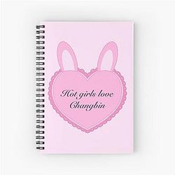 Hot Girls Love Changbin Stray Kids Fanart Spiral Notebook