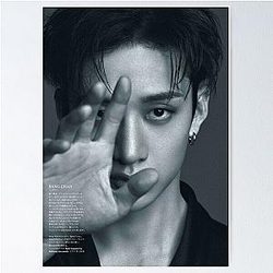 Bang Chan black and white Stray Kids kpop Bang Chan Lee Know Changbin Hyunjin Han Seungmin Jeongin Maxident Poster