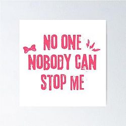 No One Nobody Can Stop Me Changbin Meme Pink Poster