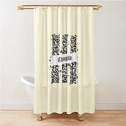 Changbin Calligraphy Shower Curtain