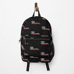 Mentally Dating Channing Tatum White Fonts Backpack