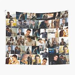 Channing Tatum Photo Collage Tapestry