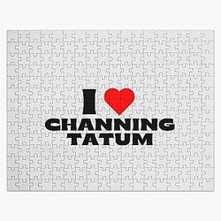 I Love Channing Tatum - Black Font Jigsaw Puzzle