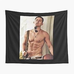 Channing Tatum Shirtless Tapestry