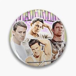 Channing Tatum Retro Collage Limited Edition Pin