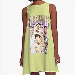 Channing Tatum Retro Collage By Merch Limited Edition Perfect Gift A-Line Dress