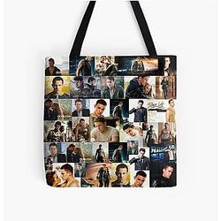 Channing Tatum Seamless Photo Collage All Over Print Tote Bag