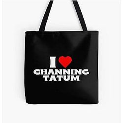 I Love Channing Tatum White Tote Bag