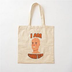 Channing Tatum Bald Head I Am Channing Tatum Cotton Tote Bag