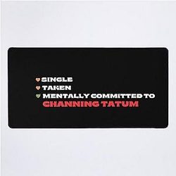 Mentally Committed To Channing Tatum Desk Mat