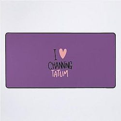 I Love Channing Tatum Galactic Printed Cloth Mousepad