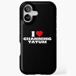 I Love Channing Tatum White Fonts iPhone Tough Case