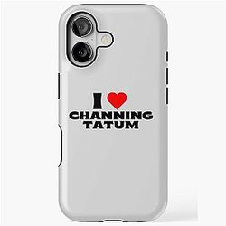 I Love Channing Tatum Black iPhone Tough Case