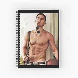 Channing Tatum Spiral Notebook