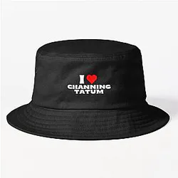 I love Channing Tatum - White Bucket Hat