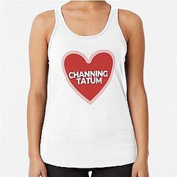 I Heart Channing Tatum Racerback Tank Top