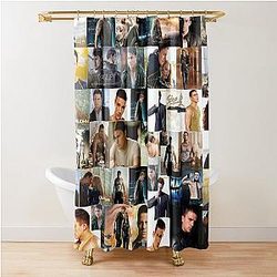 Channing Tatum Seamless Photo Collage Shower Curtain