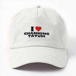 I Love Channing Tatum Black Fonts Dad Hat