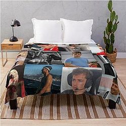 Charles Leclerc Throw Blanket