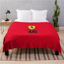 Ferrari Charles Leclerc F1 Throw Blanket